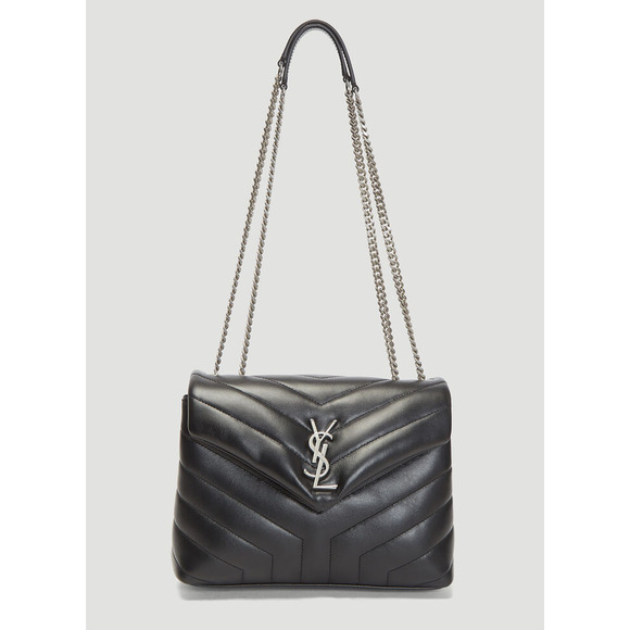 Saint Laurent LouLou Quilted Leather Small Leather Shoulder Bag Black - Picture 1 of 7